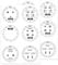 Pop Resin 12 x Black Vinyl Oven Cooker Hob Symbols Circle Indoor Burner Identification Metal Glass Ceramic