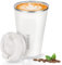 Goodatech 380ml/13oz Tazza Viaggio caffè Termica in acciaio inossidabile, Senza BPA Vuoto Isolato Borraccia, Auto Bicchiere con Coperchio a Tenuta Stagna, per caffè caldo/freddo, tè e birra (Bianco)