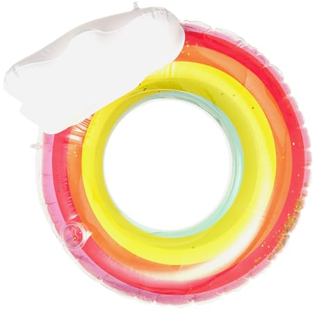 Swimming Pool Float Aufblasbare Spielzeuge, Regenbogen Wolken Floaties Schwimmen Ring, Aufblasbare Pool Float Tube Erwachsene, Wasser Spaß Sommer Strand Party Spielzeug Floß Kinder Erwachsene