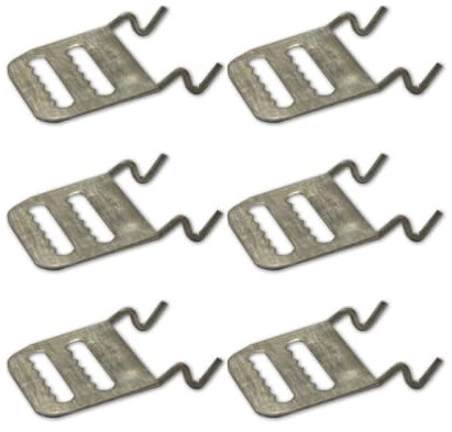 Bricoleva.it Ganci Iniziali per Tapparelle – Gancio di Fissaggio Resistente per Avvolgibili, Accessori di Ricambio per Tapparelle con Rullo in Ferro (Iniziali, 6 pezzi)