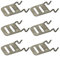 Bricoleva.it Ganci Iniziali per Tapparelle – Gancio di Fissaggio Resistente per Avvolgibili, Accessori di Ricambio per Tapparelle con Rullo in Ferro (Iniziali, 6 pezzi)