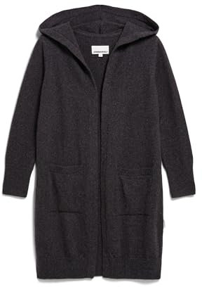 ARMEDANGELS Damen Strickjacke Relaxed Fit aus Bio-Woll Mix WARMAA Relaxed Fit Steel Melange