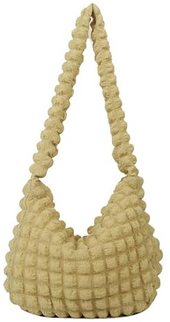 CRGANGZY Damen Cloud Tote Bag Sommermode Unterarmtaschen Umhängetasche Groß (Gelb)