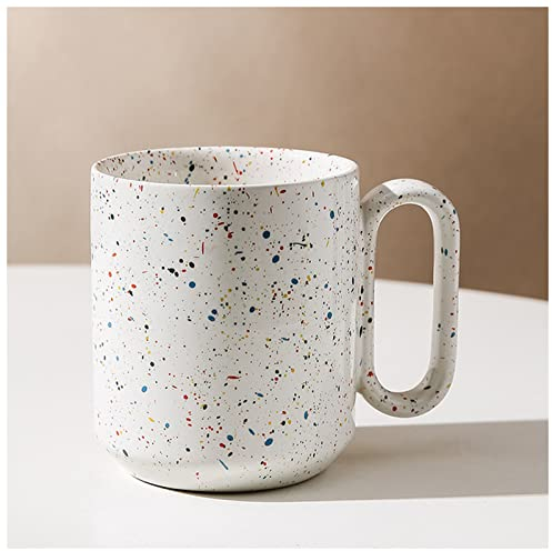 ULPUDFAO Tazza di Coppia Nordic colorato Splash-Ink Tazze in Ceramica Tazze da caffè Personalizzate Tazze di Latte con Maniglie Creative Coppia Tazza Tazza da Cucina Tazza(C)
