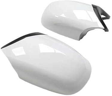 POMPOMPUR Für 1er LCI E82 E88 2010-2012 E87 E81 2010 2011 Ersatz-Abdeckungen Für Rückspiegel, Weißes Gehäuse(White 2010-2011)