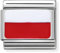 2Burned Italienische Charm-Flagge für 9 mm Armbänder aus Edelstahl 1x Schmuck (Polen)