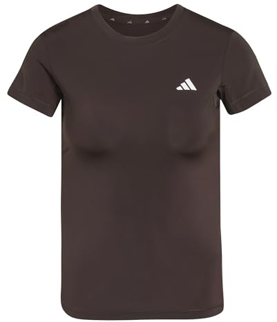 adidas Women's Power Essentials Workout Contour T-Shirt, Aurora Coffee, XL