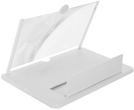 Operitacx Bildschirmlupe Für Telefon Handy-ständerhalter Weiß Zoom-bildschirm Augenbelastung Für Ältere Menschen Zum Ansehen Von Filmen