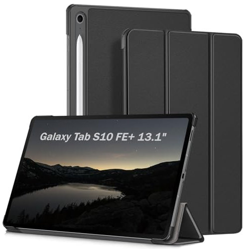 HEISHAYU Custodia per Samsung Galaxy Tab S10 FE+/ S10 FE Plus 13,1 Pollici Tablet 2025(SM-X620/X626B), Cover con Auto Sonno/Sveglia, Nero