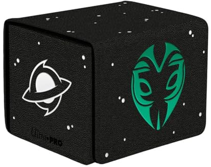Ultra Pro - Edge of Eternities Alcove Edge Deck Box Green Mythic for Magic: The Gathering