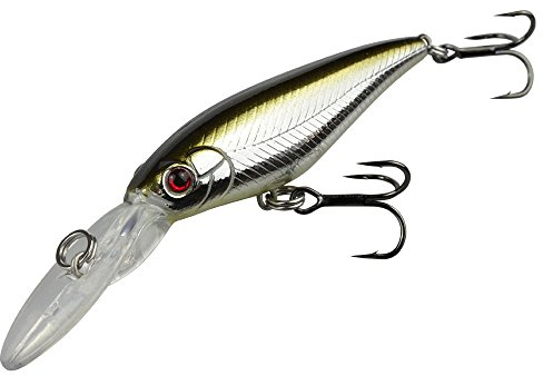 FTM-Trout Unisex – Erwachsene 10C8900034C10 Supender Wobbler schwebend Big Trout Hunter Twitchbait für Forelle Barsch Hecht (Gold-Silber), Bunt, Normal