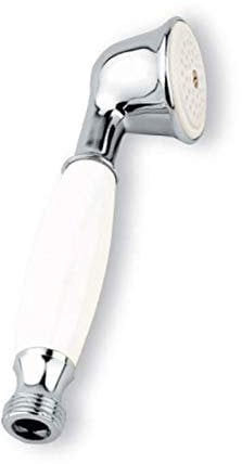 Doccetta Bianca In Ottone E Ceramica Stile Retrò Antico Violetta Dc 5000 Sphera