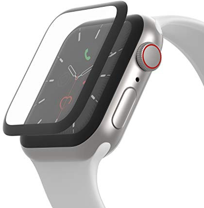 Belkin Protector de pantalla para Apple Watch Series 5 y Apple Watch Series 4 (protector de pantalla de borde a borde para Apple Watch 40m)