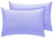 Pack of 2 Plain Dyed Poly-Cotton Housewife Pillowcases - Easy Care Available in 19 Colours - Pillow Case Pair 50x75cm (Lilac)
