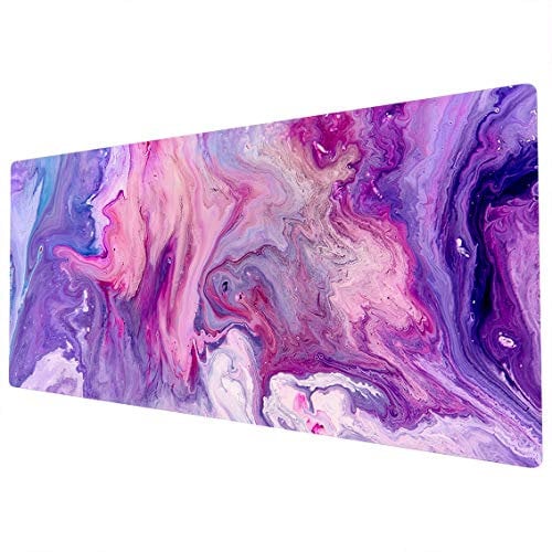 Large Mouse Mat | XXL Mouse Pad | Extended Mouse Pad | Desk Mat Large | Large Mouse Mat Gaming | Full Desk Mouse Mat | Gaming Mouse Pad Large | 900 x 400 Mouse Mat | Pink Purple Blue
