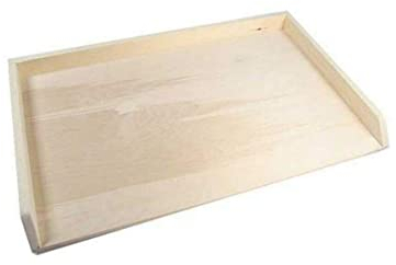 Spianatoia per impastare in Legno di Betulla stendi Pasta con Gradino Antiscivolo (con Bordo, 85x50)