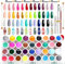 36 Colors Gel Nail Polish Set with Painting Drawing Nail Brush, Comozon 39 Pcs Gel Nail Polish Kit Gel Polish Set, DIY Manicure, Nail Design for Beginner
