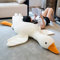Tanha Gans Kuscheltier, Kuscheltier Gans, XXL Kuscheltier Plushie, Kawaii Kuscheltier Plush, Ente Kuscheltier, Großes Gänse-Stofftier (Weib., 190cm)