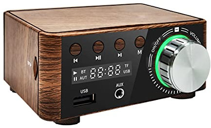 Adeept Mini amplificateur de puissance Bluetoth 5.0 Hi-Fi stéréo classe D TPA3116 ampli numérique 50 W x 2 haut-parleurs pour la maison audio voiture marine lecteur de musique TF USB AUX IN