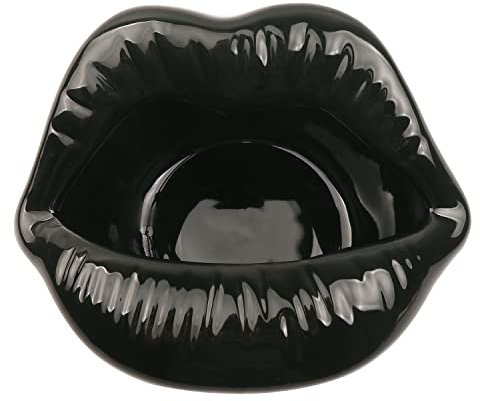 Lippen Dekorative Schüssel Keramik Lippenstift Ring Halter Schmucktablett Kosmetik Aufbewahrung Display Halter Desktop Haargummis Clips Aufbewahrungskoffer im Badezimmer Niedliches Geschenk für