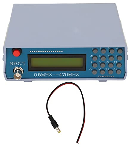 Generador de Señal de 0,5M a 470MHz, Generador de Señal RF Modulación de Audio Fuente de Señal Acondicionamiento Radio 800Hz para Inalámbricas de Comunicaciones
