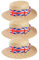 Great Britain Classic Straw Boater 3 Pack