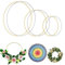 Metallringe Zum Basteln, 6pcs Traumfänger Ringe 10cm 15cm 20cm Drahtringe Zum Basteln Gold Metallring Kranz Metall Ringe Makramee Ringe Für Crafting Dreamcatcher Festival Kränze Macrame Diy Handarbeit