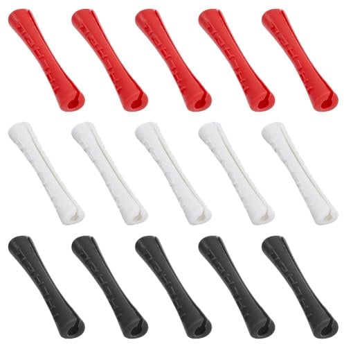 HOBBIESAY 15Pcs 3 Colors Rubber Bicycle Frame Protector Tube Shape Bike Frame Sleeve Shifter Brake Cable Protective Cover Bike Shifter Brake Cable Guard for Bicycle Accessories