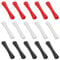 HOBBIESAY 15Pcs 3 Colors Rubber Bicycle Frame Protector Tube Shape Bike Frame Sleeve Shifter Brake Cable Protective Cover Bike Shifter Brake Cable Guard for Bicycle Accessories