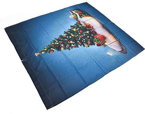 knitting machine Weihnachtsvorhänge Mit 3D-Digitaldruck – Festliche Hausdekoration, Schattierungsvorhänge Mit Weihnachtsbaum – Perfekt Für Wohnzimmer Und Schlafzimmer(170 * 200cm)