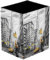 Pot à crayons carré pour bureau, rue New York taxi jaune ville américaine peinture à l'huile pot à stylos pot à pinceaux de maquillage support présentoir bureau papeterie organisateur pour la maison,