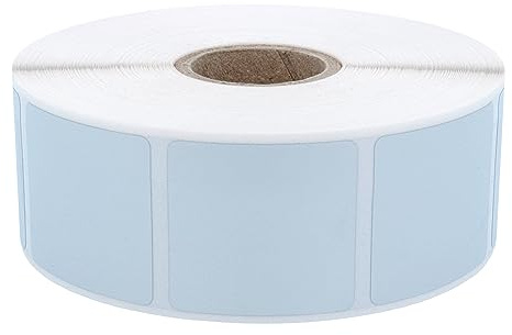 Labelident Polyester Thermotransfer Etiketten silber - 50 x 50 mm - 1.400 PET Etiketten aus wasserfester Polyesterfolie, selbstklebend auf Rolle