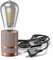 ledscom.de Tischlampe LITO, Schalter, bronze, inkl. LED Lampe 240lm, extra-warmweiß