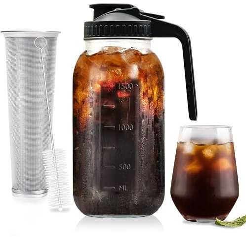 cold brew coffee maker: coffee maker coffee grinder instant pot mason jars cafeteras strainer coffee makers water filter pitcher coffee machine coffee pot cold brew iced coffee pitcher ice jar cold