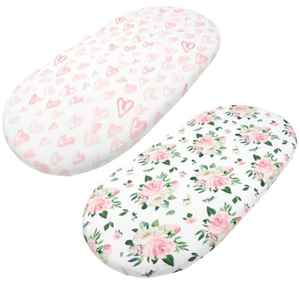 BESTonZON 2 Stück Babybettdecke Stubenwagen Matratzenbezug Wickelunterlage Bezug Stubenwagen Matratze Stubenwagen Matratzenauflage Bezug Matratzenbezug Stubenwagen Matratzenauflage