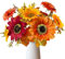 ROLLWAY 2 Stück Künstliche Herbstblumen Sonnenblumen Deko, Kunst Sonnenblume Herbststrauß Blumenstrauß Künstlich Kunstblumen Herbst Blumen kunstblumenstrauss Seidenblumen für Tischdeko Wohnzimmer