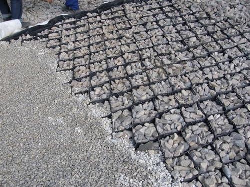 Bodenverstärkung, Kies-Stabilisator, 5,1 cm hoch, Gehweg, Auffahrt, Parkplatz, Garten, Pflaster, Hangstütze, Netz, 1 x 7,9 m