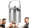 Genérico Tina de Hielo, Tina de Bebidas - Cubo de Hielo de Doble Capa para Leche,Cubo de champán de 1,3 l con Tapa, Enfriador de Bebidas de Cerveza para champán