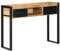 vidaXL Table Console 100x35x75 cm Bois de manguier Massif Brut, Bout de canapé, Table de Couloir, derrière la Table de canapé, Table d'entrée