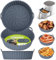 Alyvisun Air Fryer Silicone Liners, 3PCS Reusable Airfryer Basket Baking Tray Inserts Versatile Round Rack Pot for Microwave, Oven, Grey