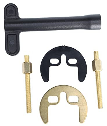 HOMSFOU Hufeisenbefestigungen Für Wasserhähne 1 Set Edelstahl Für Die Montage Von Wasserhahnarmaturen Und Waschbecken