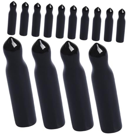 DECHOUS 15pcs Wine Pourer Long Cap Bottle Pourers Oil Spout Wine Caps Cover for Kitchen Oil Bottle Supplies