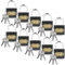 CHUENKUK Lot de 10 cadenas de 38 mm en laiton - Anse de 6 mm - Noir - Avec 3 clés - Pour casiers, portails, caves