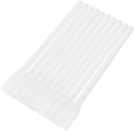 SHINEOFI 10pcs Plastic Glue Applicator Sticks Mixing Sticks for Paint Tool Use Spatula Plastic Scraper Tool