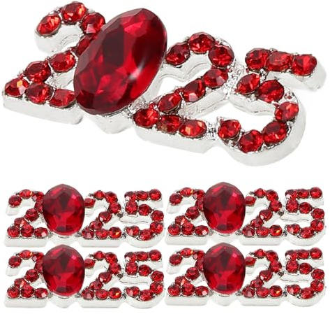 STOBAZA 5 Stück Teiliges Nagel Charms aus Langlebiger Legierung mit Funkelnden Strasssteinen Kleine Nail Art Dekoration für DIY Maniküre Damen Modische Zahlenschmuck Accessoires