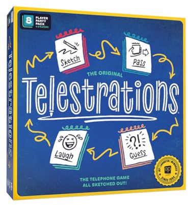 USAopoly | Telestrations Refresh | Family Party Game | Ages 10+ | 4-8 Players | 30+ Minutes Playing Time
