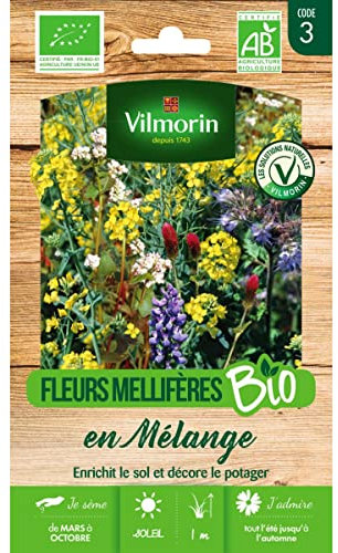 Vilmorin - Sachet graines Fleurs Mellifères en mélange pour engrais vert BIO