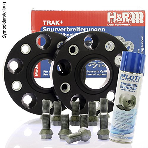 H&R DRA Spurplatten Spurverbreiterung Distanzscheibe Ø66,5 5x112 44mm // 2x22mm + Bremsenreiniger