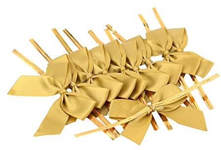 Satinschleifen 5cm x 10 Stück Gold