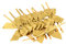 Satinschleifen 5cm x 10 Stück Gold